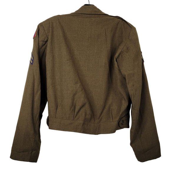 Korean War US 5th Army Ike Jacket A5 Ordnance Replacement Training Center DI Pin - Picture 4 of 12